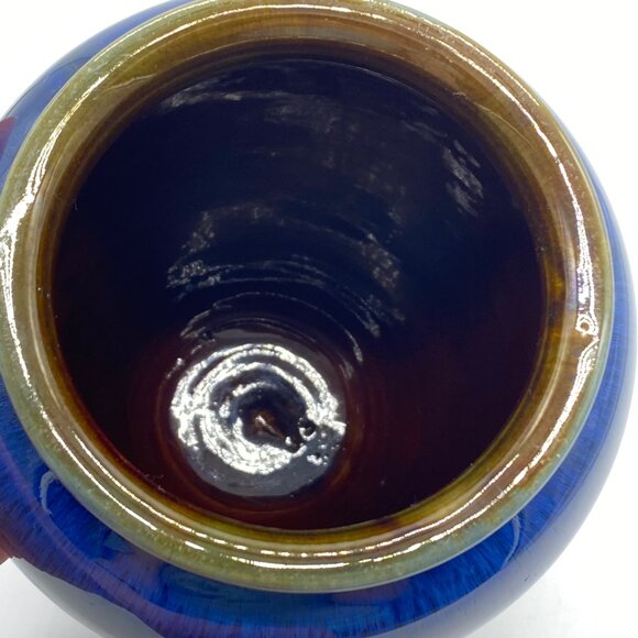 Vintage Denby Danesby Bourne Vase Electric Blue Stoneware 1930's - Picture 4 of 9